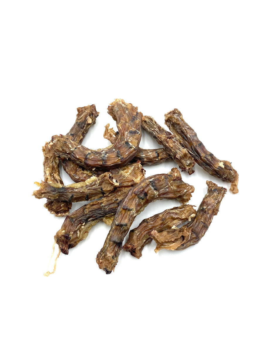 Dehydrated Chicken Necks for Dogs Chicken Treats Dog Chews Chicken BadtotheBoneKennels