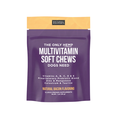 THE ONLY MULTIVITAMIN SOFT CHEWS DOGS NEED - Multivitamins for Dogs, Daily Vitamin for Dogs, Supplements for Dogs, Hemp Chews for Dogs